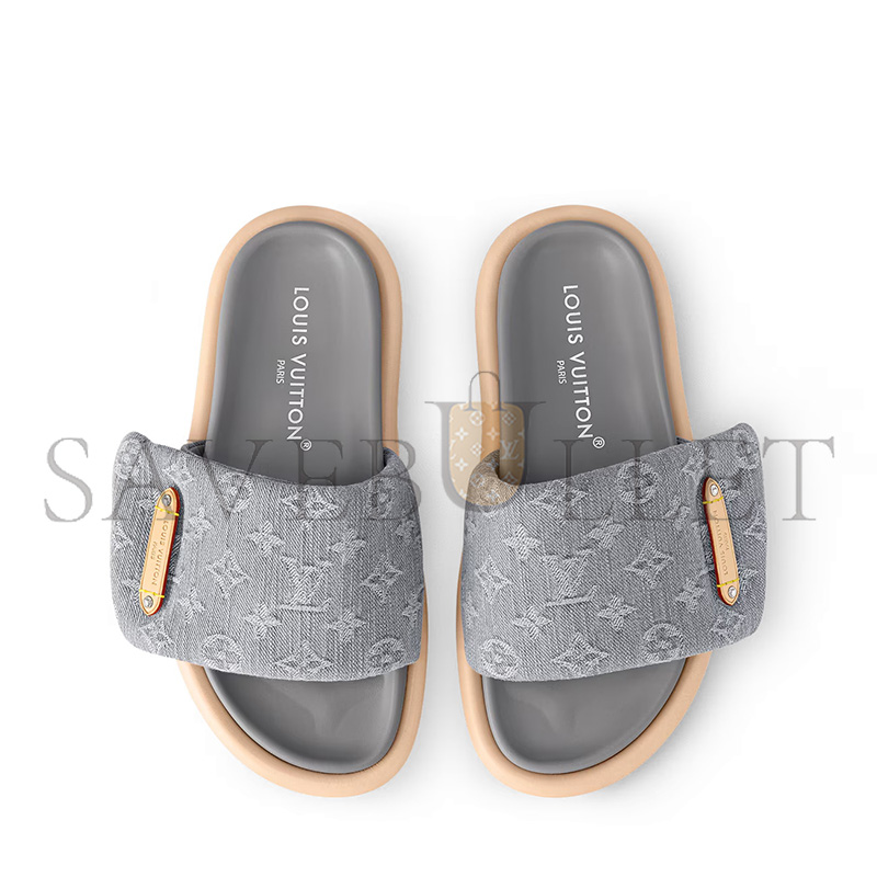 LOUIS VUITTON POOL PILLOW FLAT COMFORT MULE 1AGUZY LOUIS VUITTON POOL PILLOW FLAT COMFORT MULE 1AGUZY